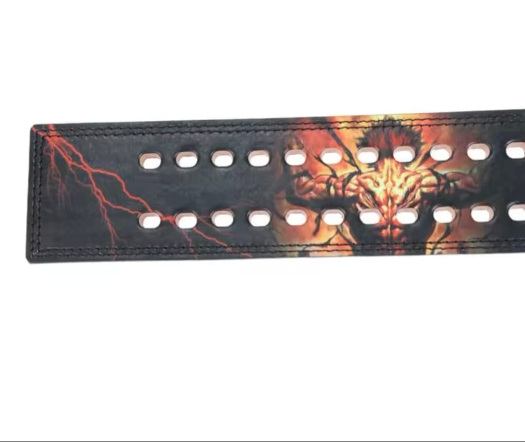 Cinturon de cuero de 13 mm, Yujiro hanma