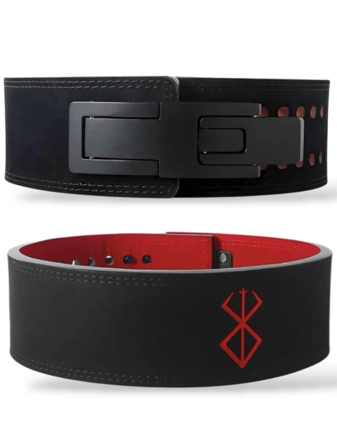 Cinturon de cuero de 13 mm Berserk logo