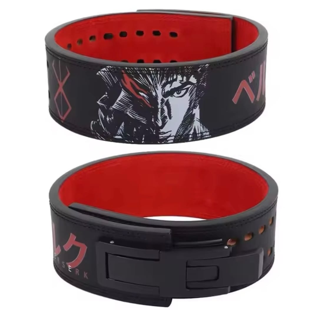 Cinturon de cuero 13 mm, diseño Berserk Guts