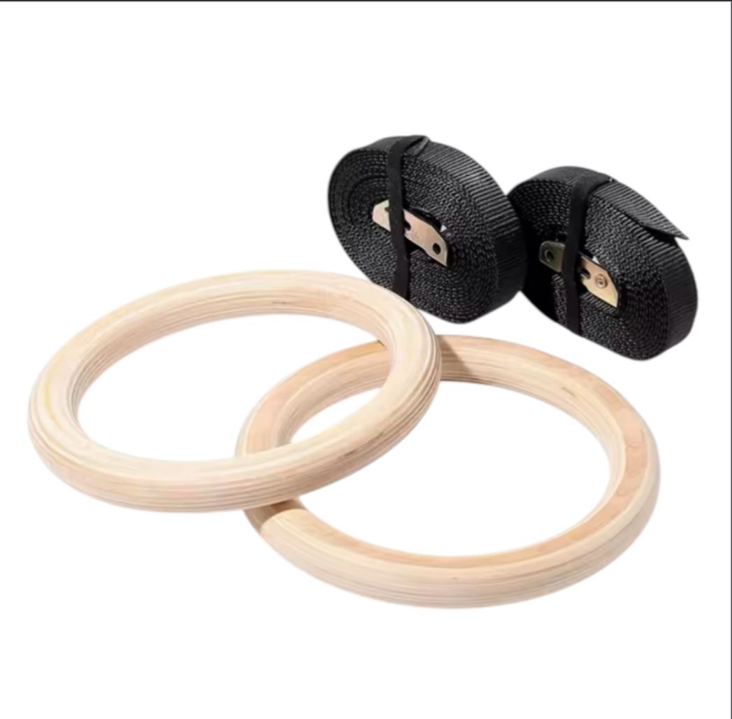 Anillas de madera para gimnasia/ calistenia