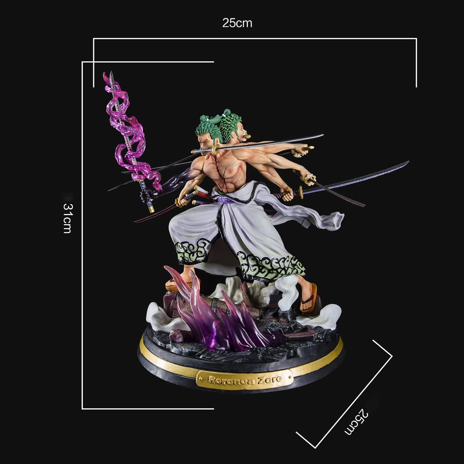 Figura  Zoro nine swords 31 cm