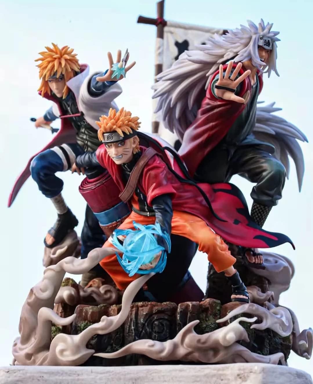 Figura Naruto, Jiraiya, Minato 42 cm