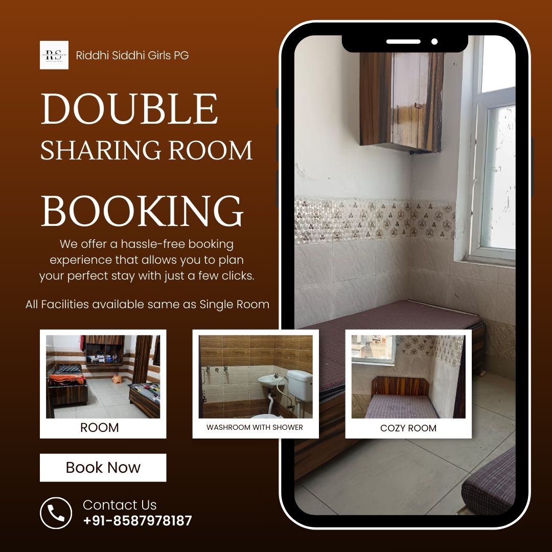 Double Sharing Room with Shared Washroom