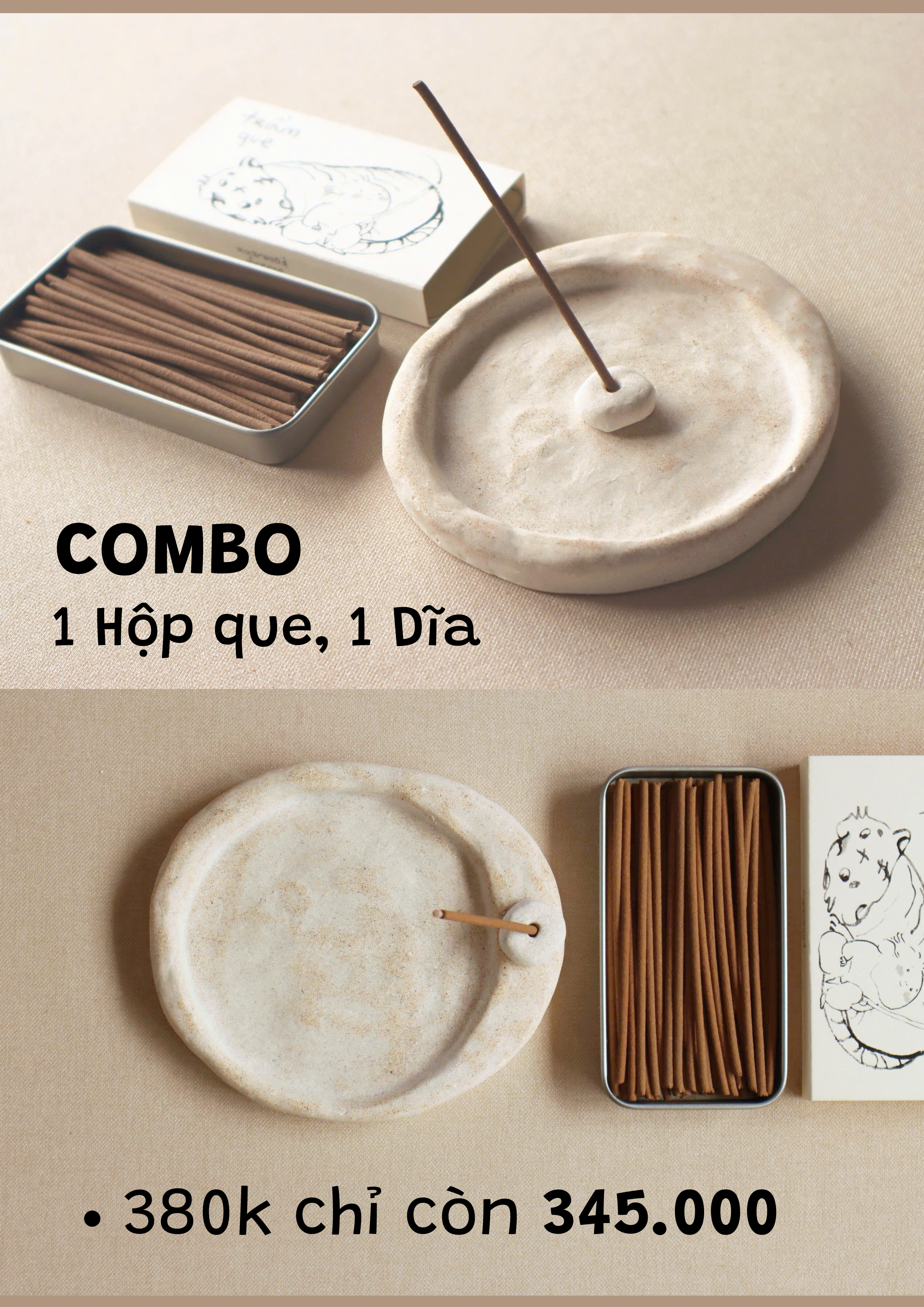 Combo que và dĩa