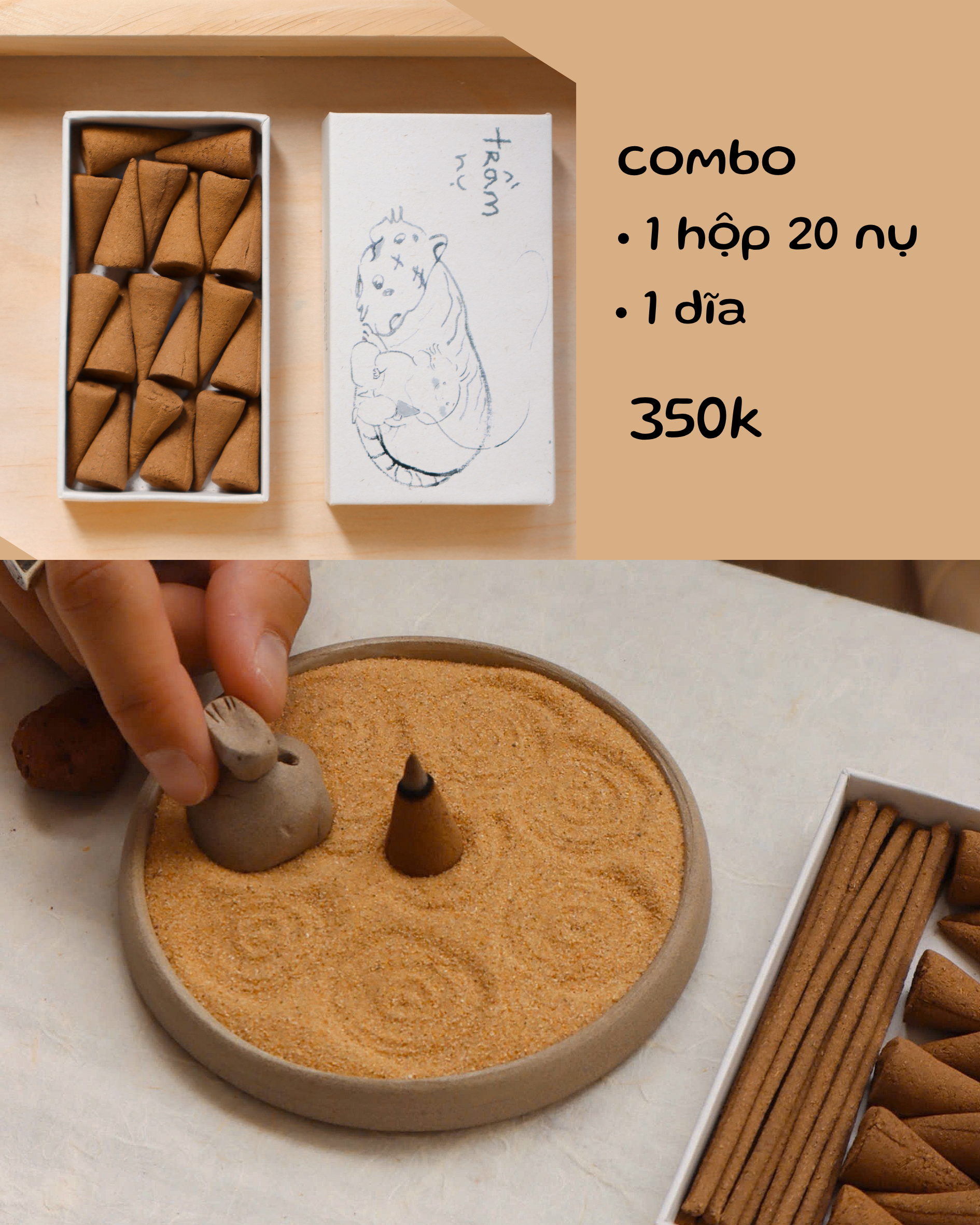 Combo nụ và dĩa