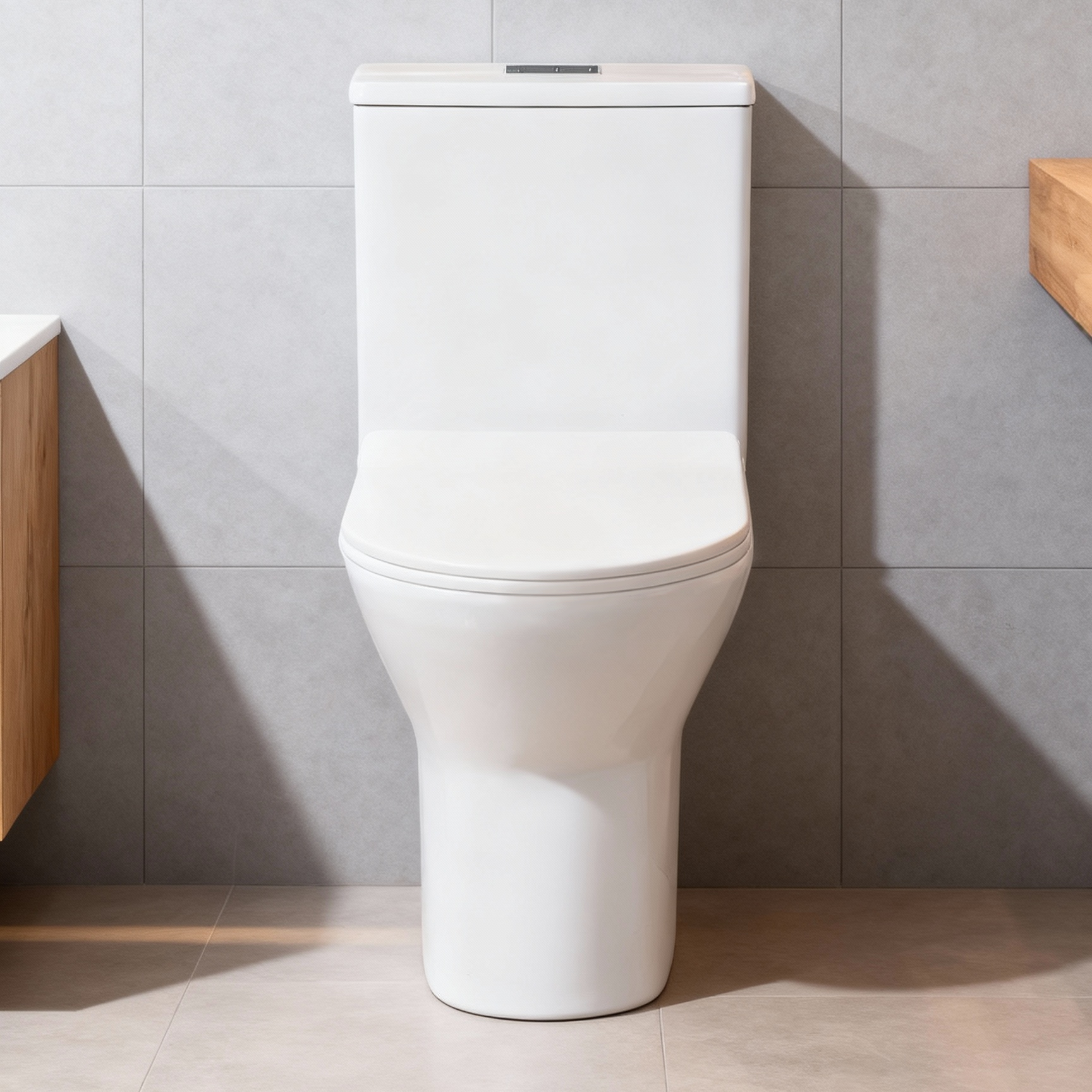 FLF-045 Luxury Two-Piece Water-Saving Toilet | 3/6L Dual Flushing | Commercial-Grade Ceramic | OEM Customization Available