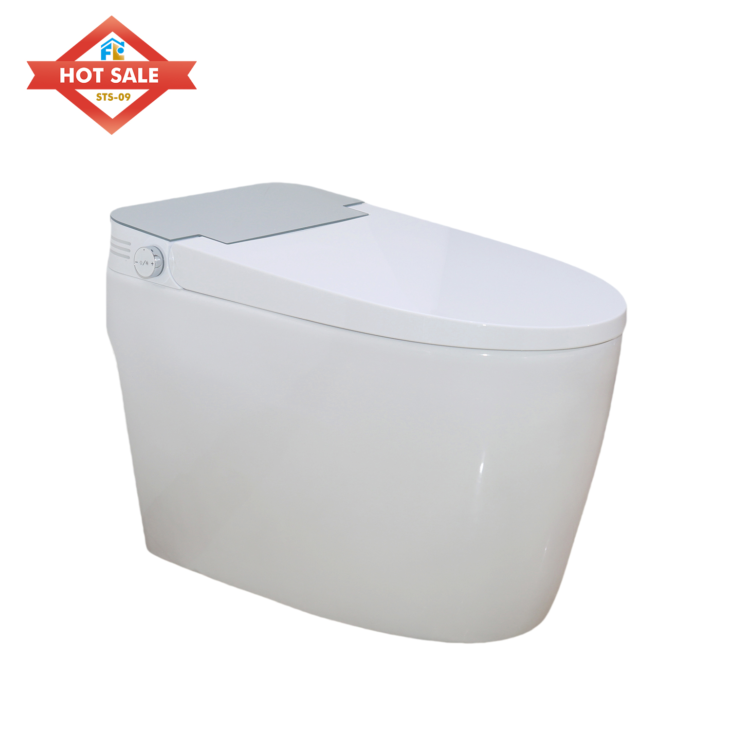 Factory Wholesale Modern S-trap Siphon Flushing Sensor Remote Floor Mounted Intelligent Smart Dual-Flush Elongated WC Toilet