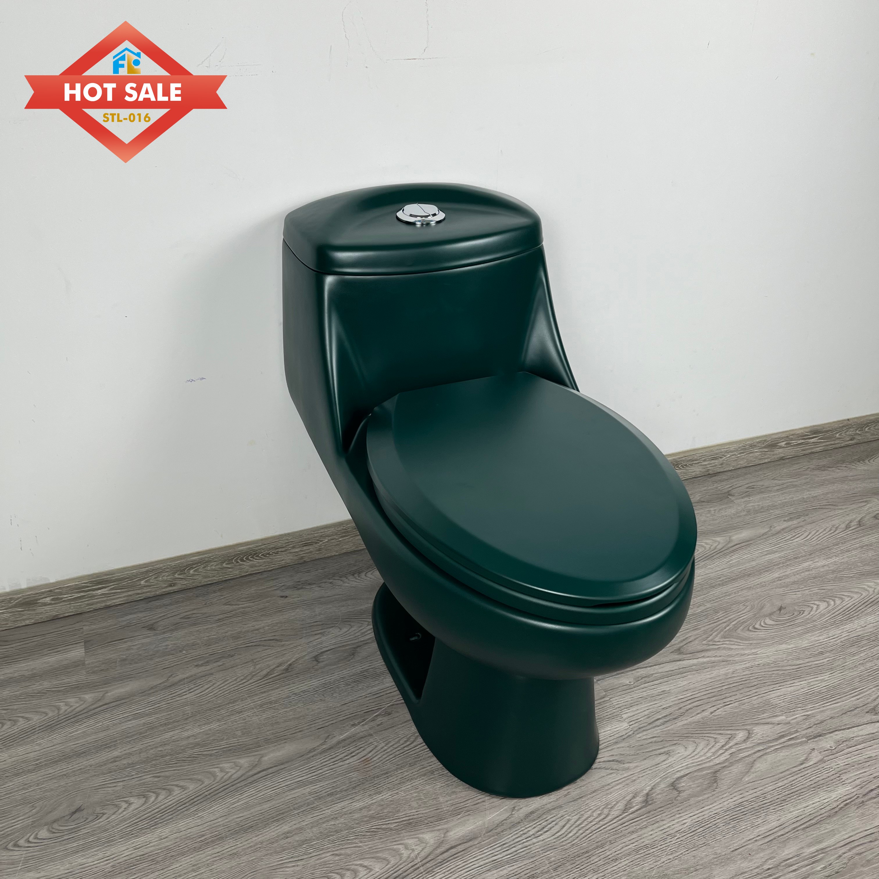 Hotel Sanitary Ware Equipment Ceramic  One Piece Siphonic Bathroom Toilet Floor Mounted One Piece WC Toilets