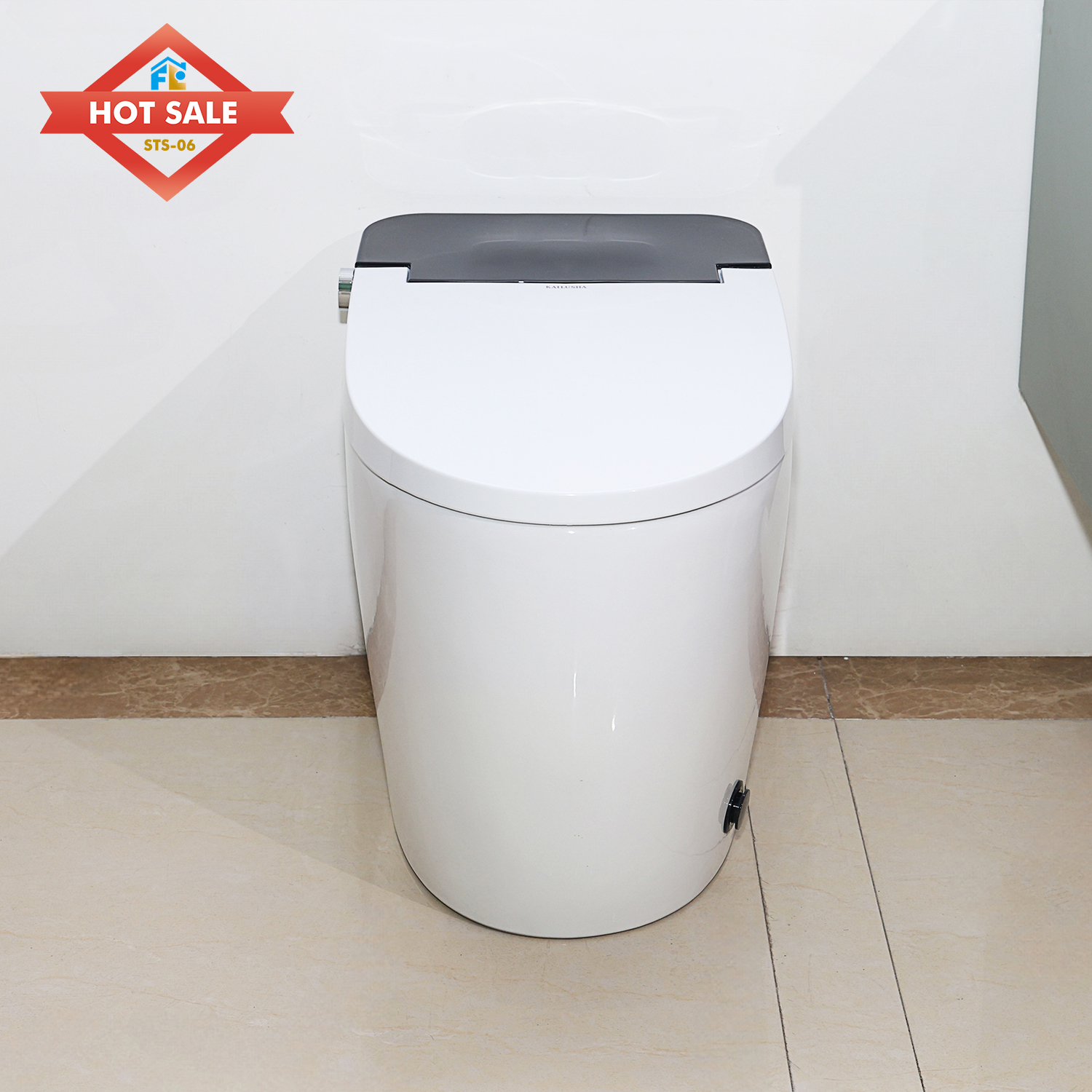 Smart Water-Saving Toilet: Advanced S-Trap Design for Superior Flushing Efficiency