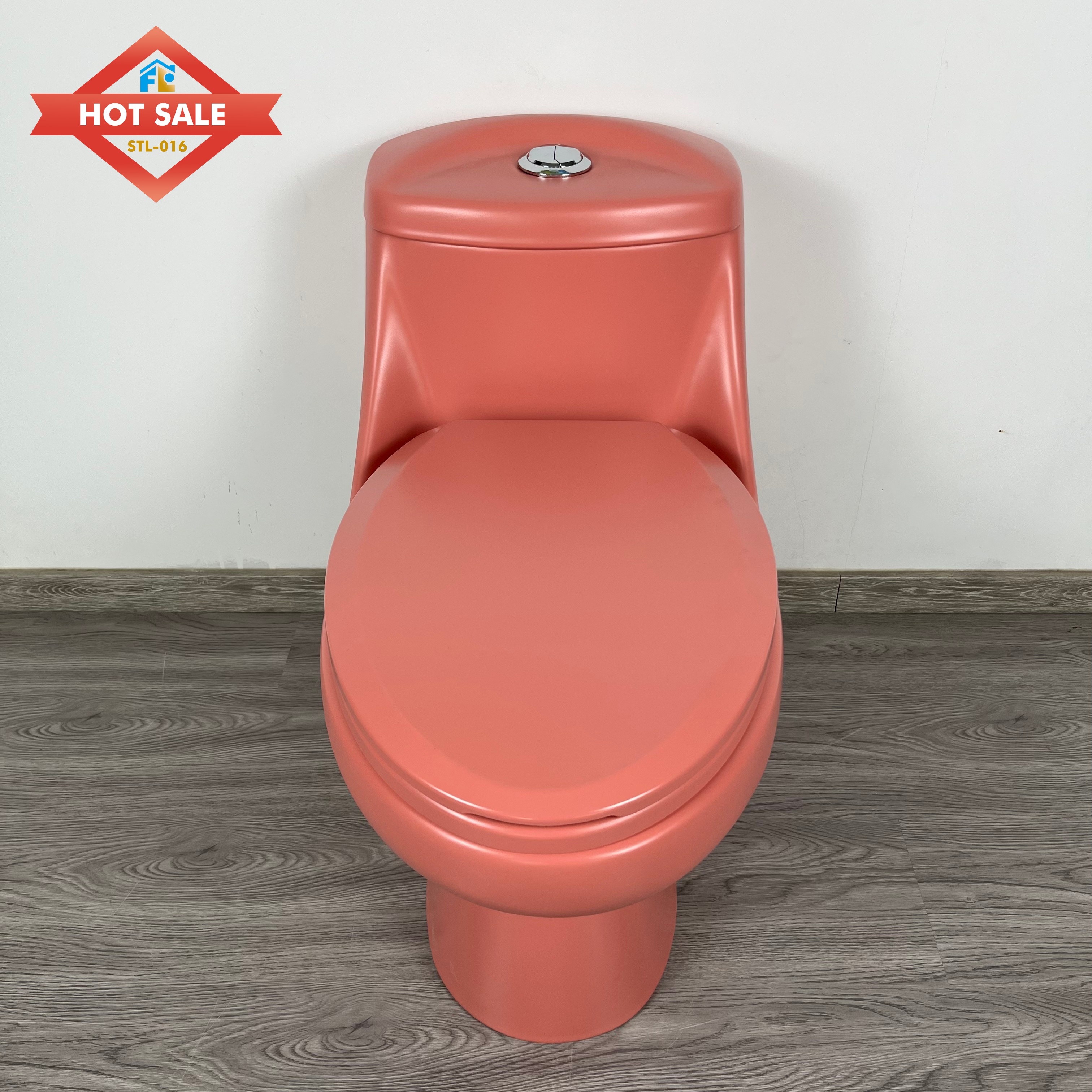 Modern Style WC One Piece Toilet Bowl Ceramic Sihonic Flushing Toilet  for Bathroom