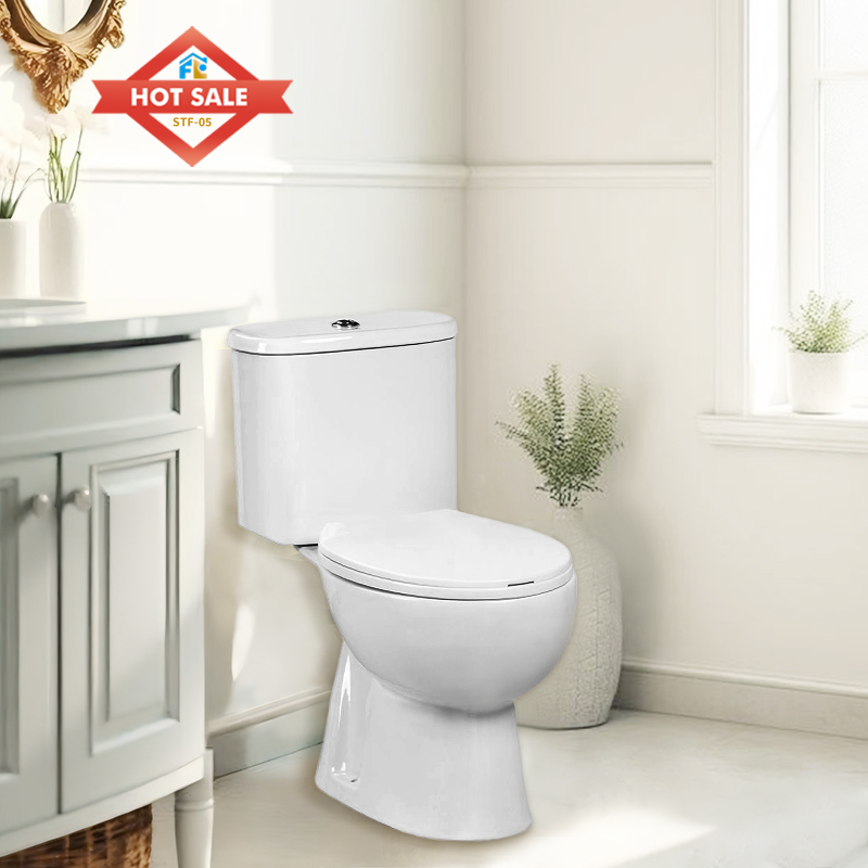 Commercial White Toilet FLF-05S | Water-Efficient & Modern Design