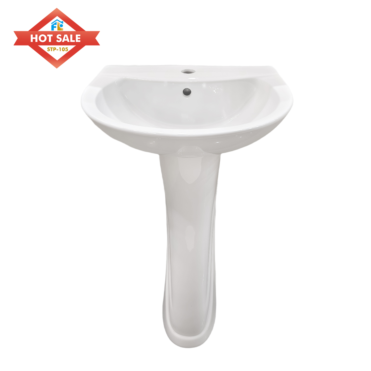 Factory Hotsale Oval Wash Basin and One Piece S-Trap Toilet Set for Barthrooms