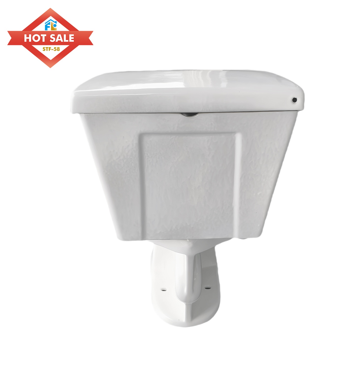 Model Two Piece Ceramic Toilet Bowl Seat S Trap Toilet with Soft Close Seat