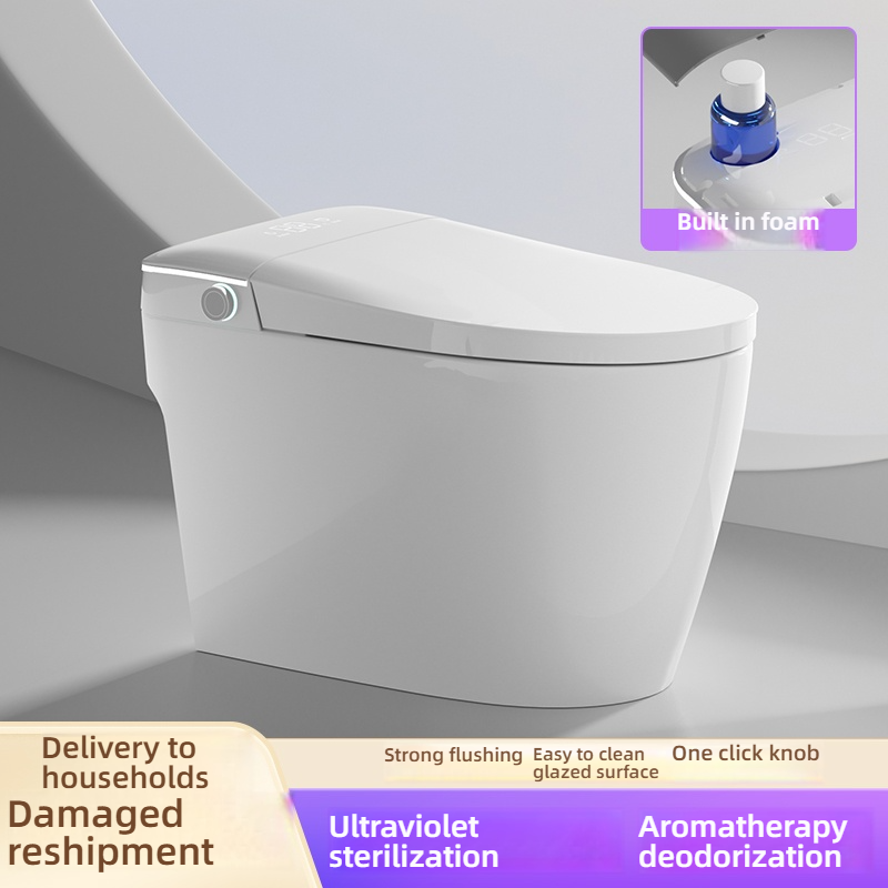 Factory Modern High-End Smart Toilet Automatic Intelligence with Remote Control Floor-Mounted for Bathroom Sanitary