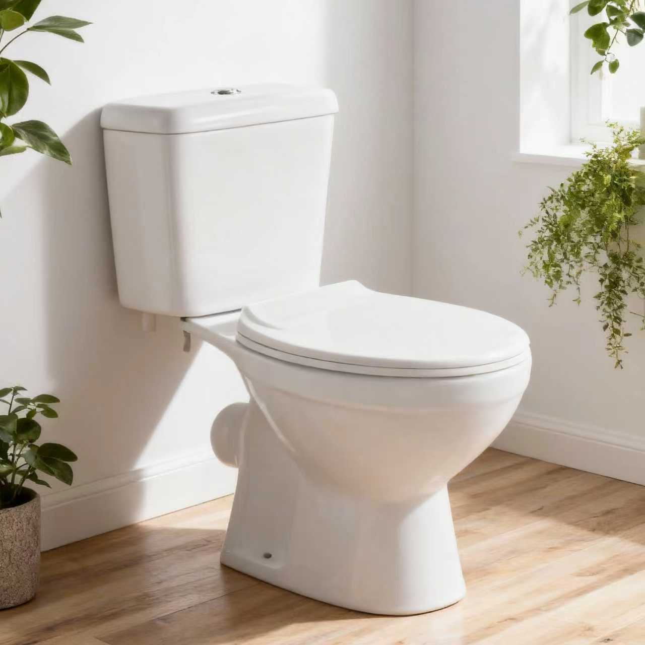 FLF-01 Siphon Dual-Flush Toilet | 3.0-6.0L Water-Saving and Easy-to-Clean | Commercial-Grade Ceramic Toilet | OEM Supported