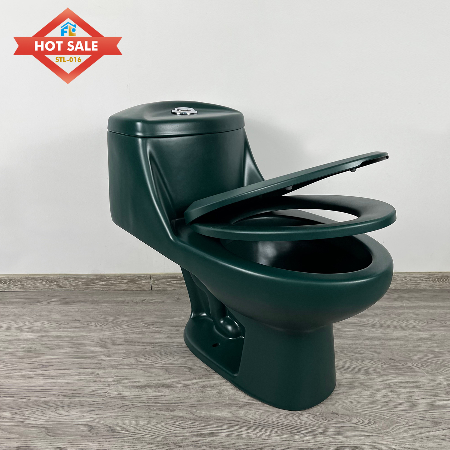 Hotel Sanitary Ware Equipment Ceramic  One Piece Siphonic Bathroom Toilet Floor Mounted One Piece WC Toilets