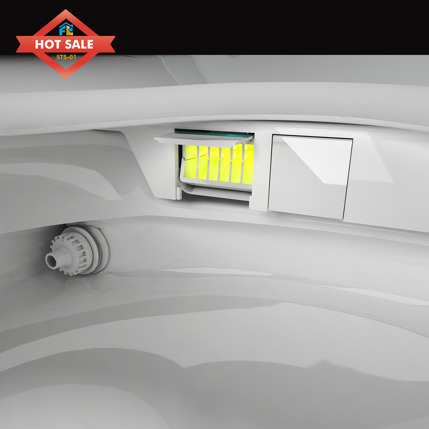 Modern Bathrooms Smart Toilet: Multifunctional Core Design, High-Efficiency Water-Saving & Stain-Resistant Easy Cleaning