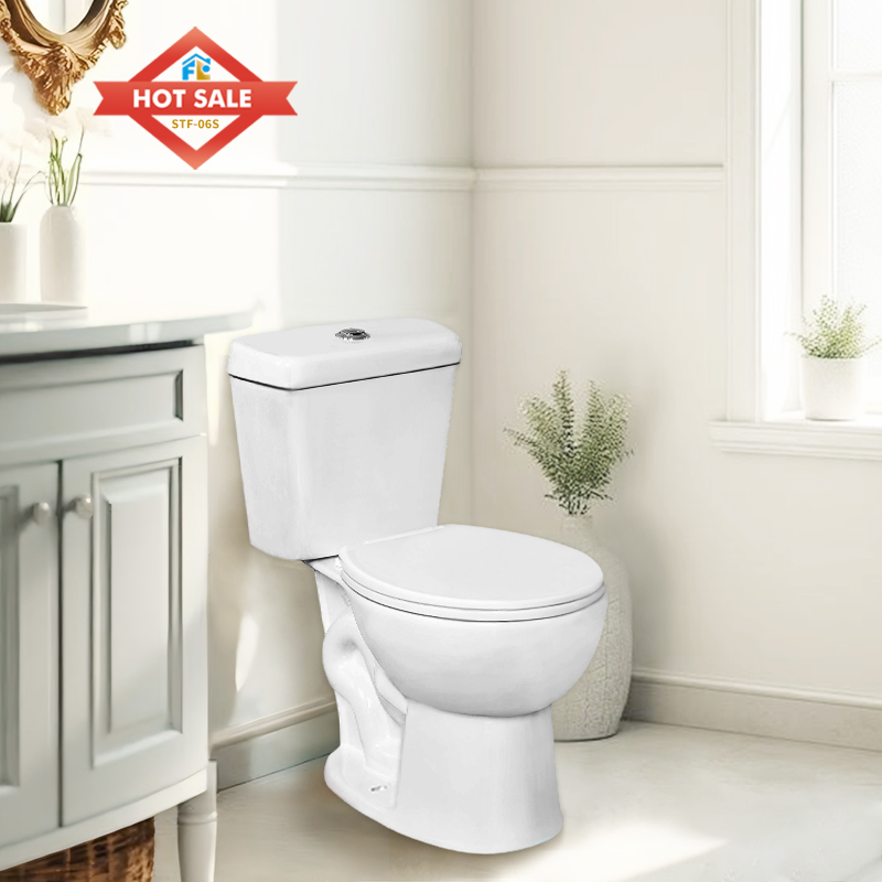 Modern White Toilet for Hotel & Apartment Projects | ADA Compliant FLF-06S