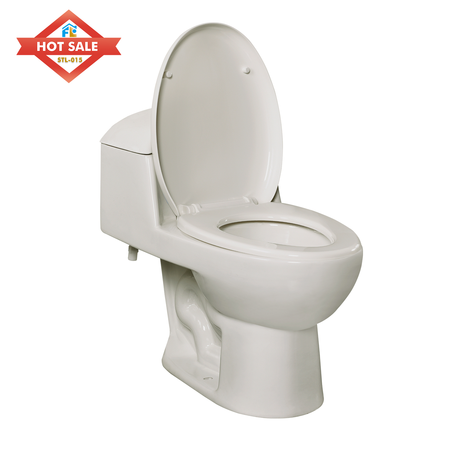 Factory Wholesale Economic Black Siphon Flushing Sanitary Ware Floor Mounted One Piece Bathroom Ceramic One Piece WC Toilet Bowl