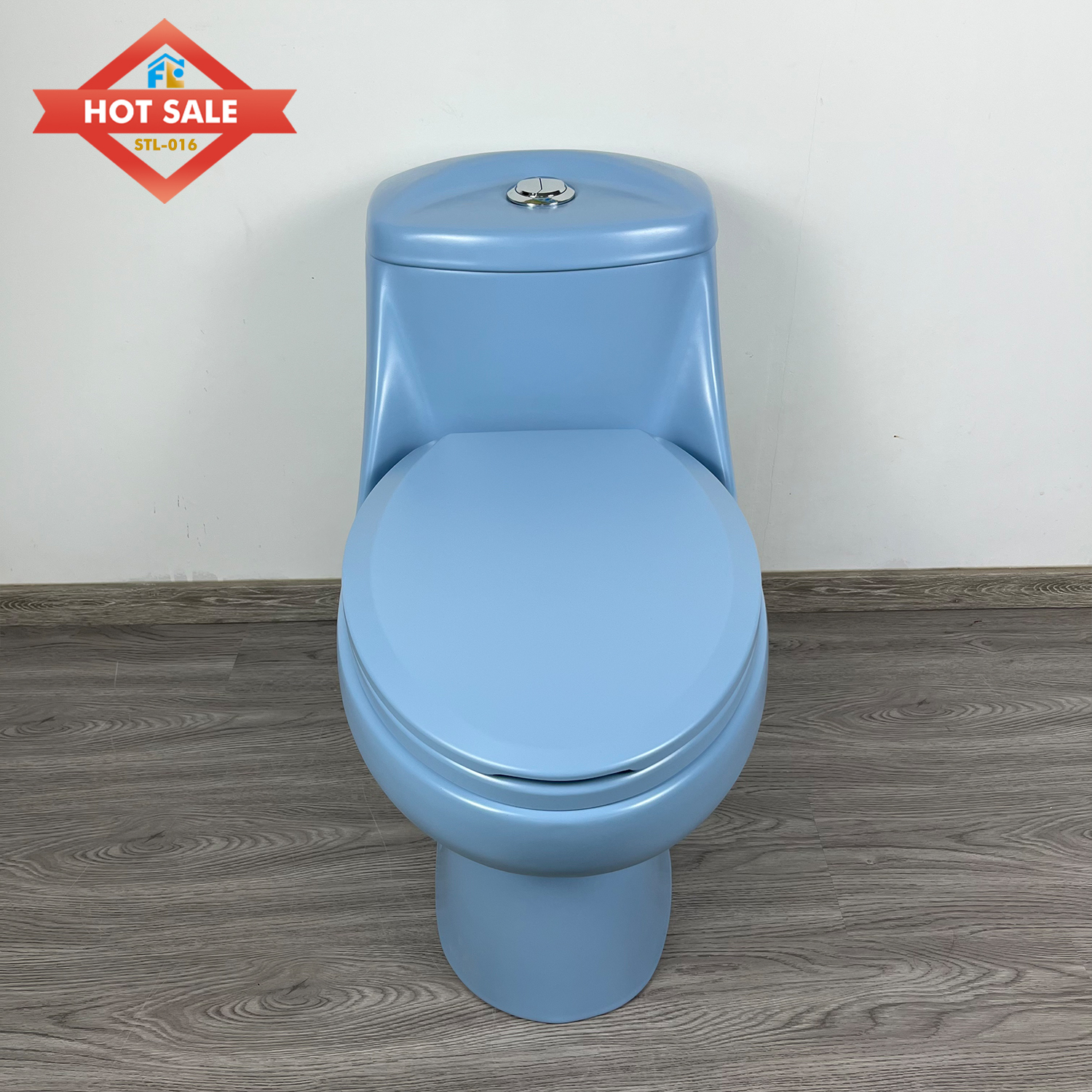 High-Efficiency Morden Design, Siphonic s-trap, Premium Ceramic for Home & Hotel Bathroom One-Piece Toilet