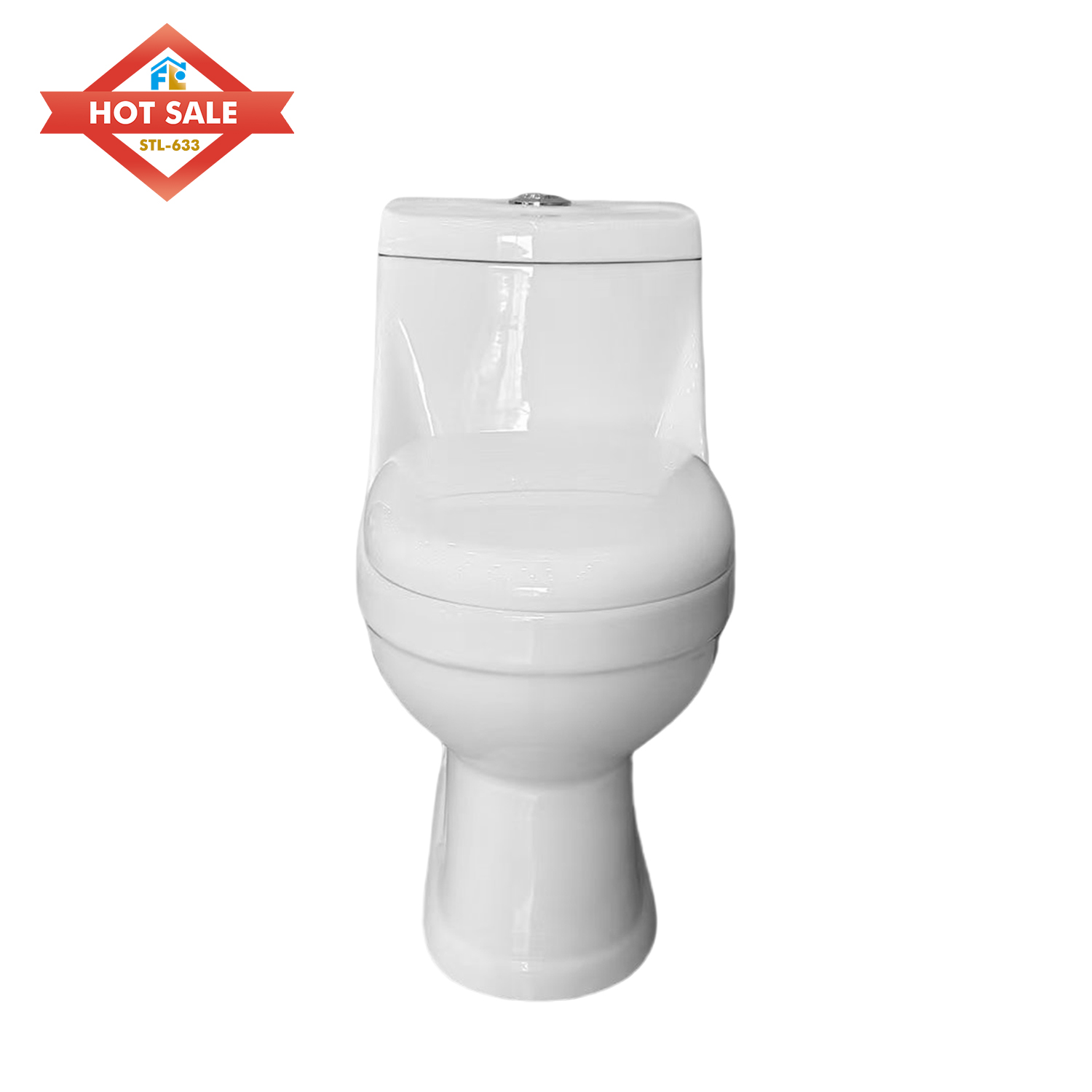 Factory Wholesale Economic Sanitary Ware S Trap Siphon Flushing Bathroom One Piece Floor Mounted Ceramic WC Toilet Bowl