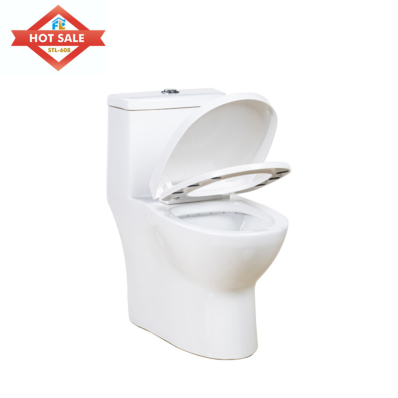 Modern Adult Compact Commode Bathroom One Piece Ceramic Cheap Toilet  with Siphonic s-trap 300mm Toilets