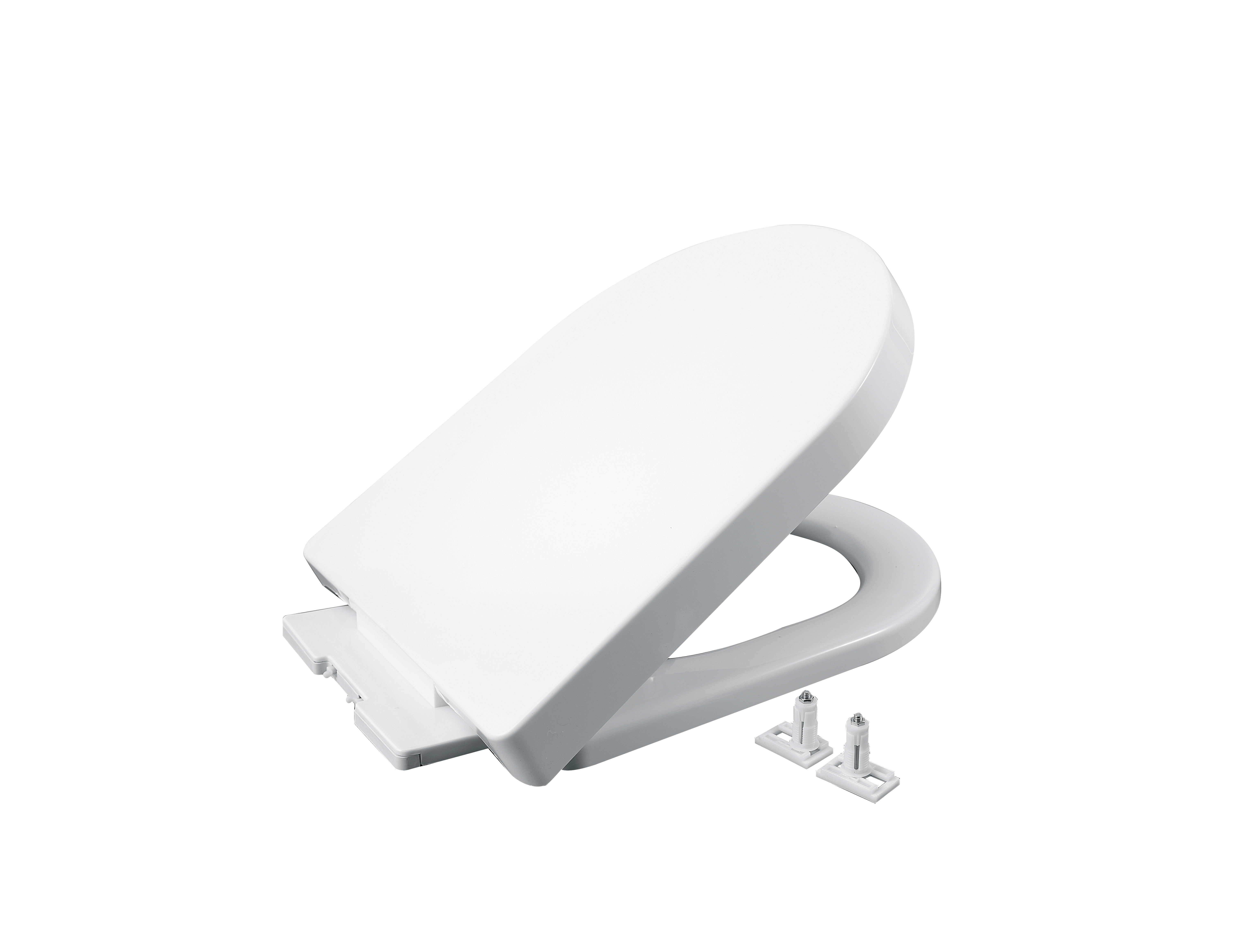 3019 Series Commercial-Grade Quick-Install Buffer Toilet Seat | One-Click Quick Release, Easy-Clean, Antibacterial, and Super Durable