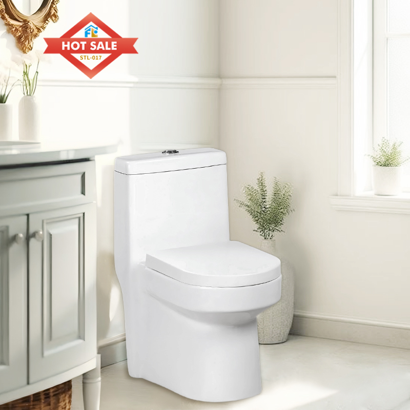 Sanitary Ware Siphonic Bathroom Ceramic Toilet One Piece Commode WC Bowl Water Closet
