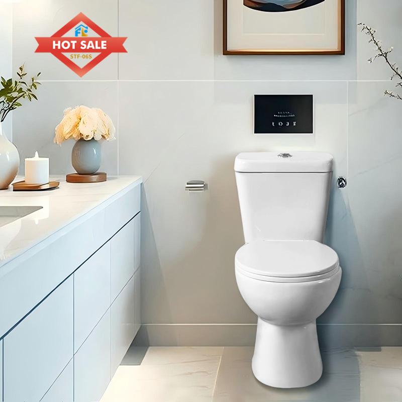 Modern White Toilet for Hotel & Apartment Projects | ADA Compliant FLF-06S