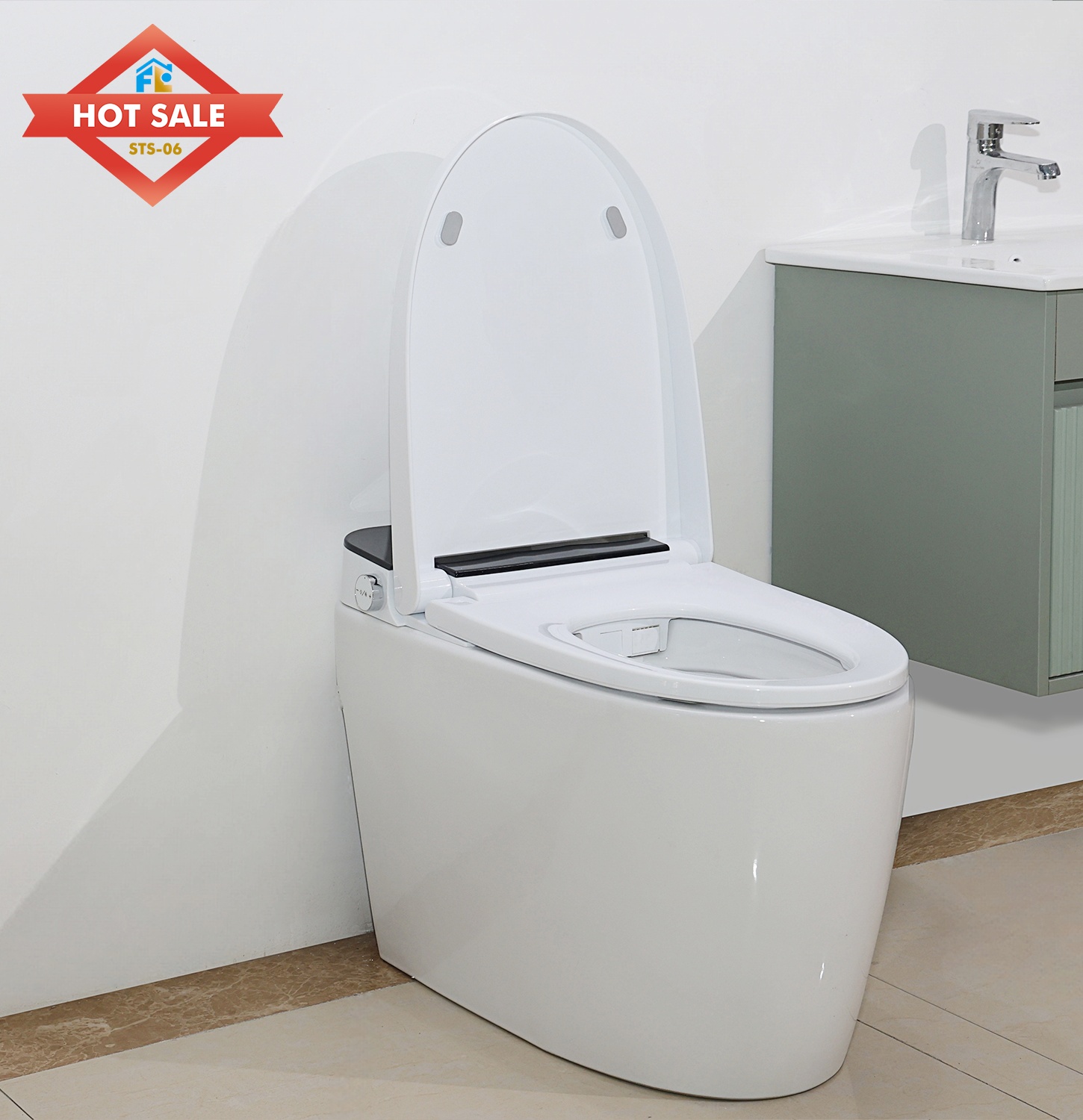 Smart Water-Saving Toilet: Advanced S-Trap Design for Superior Flushing Efficiency