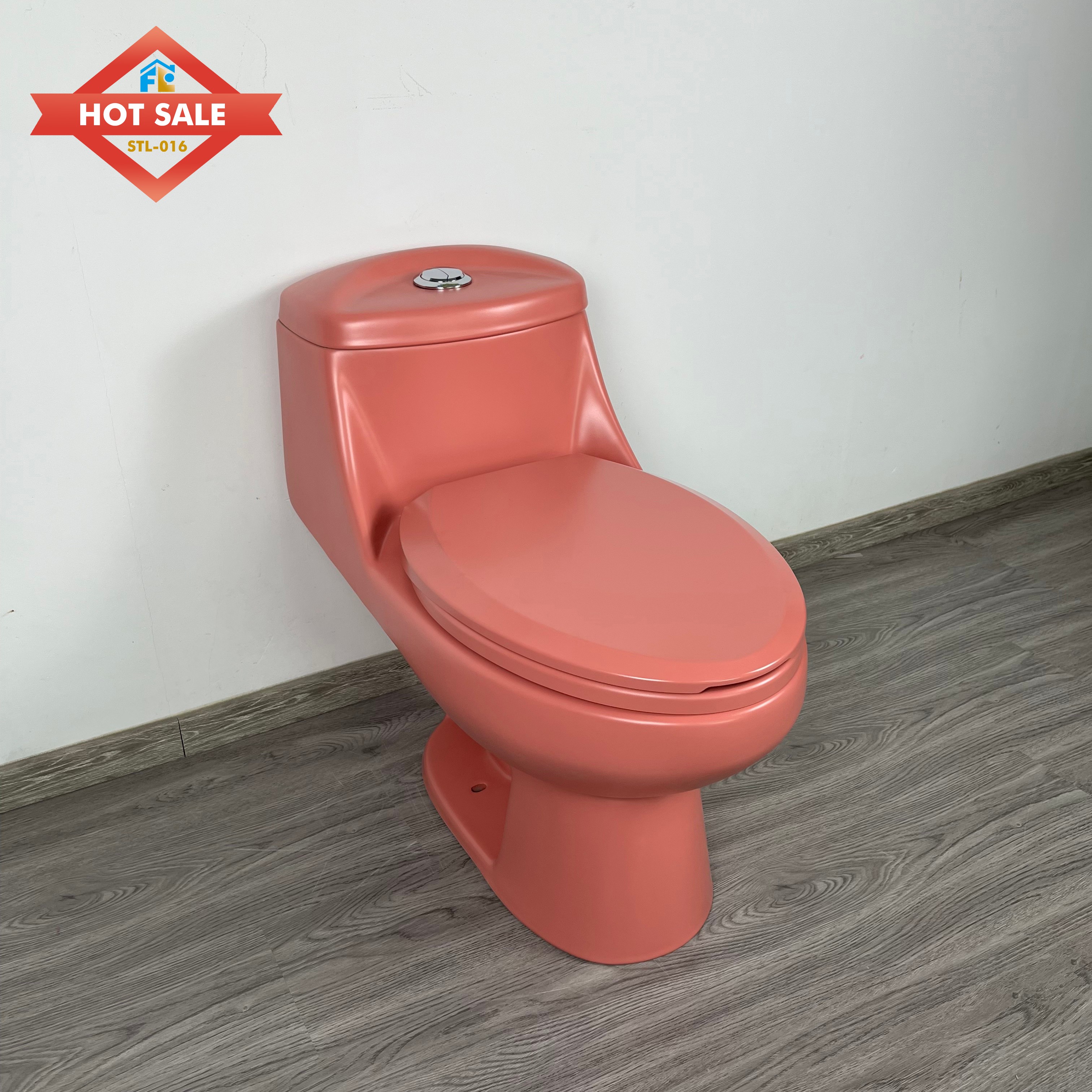 Modern Style WC One Piece Toilet Bowl Ceramic Sihonic Flushing Toilet  for Bathroom
