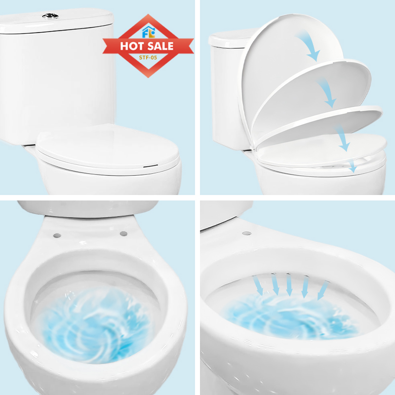 Commercial White Toilet FLF-05S | Water-Efficient & Modern Design