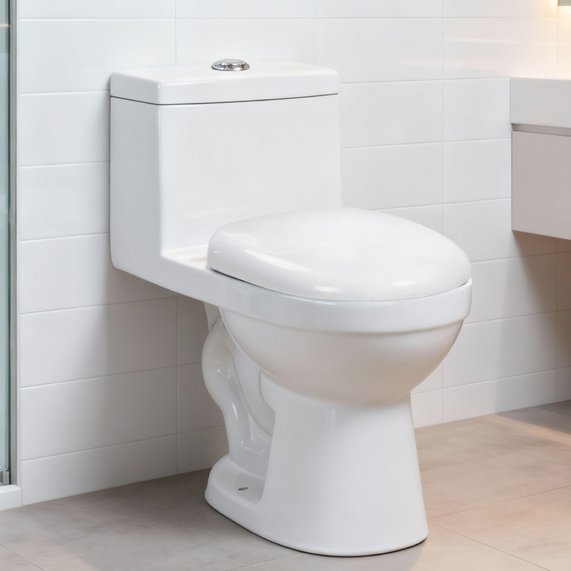 Factory Custom Modern White S-trap Siphon Flushing Water Closet Floor Mounted Bathroom One Piece Ceramic Wc Toilet