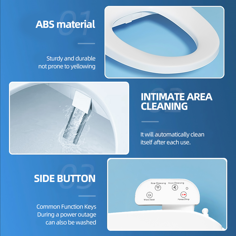 Premium Smart Toilet Seat Cover: Comfort Heated Seat & Soft Close Lid