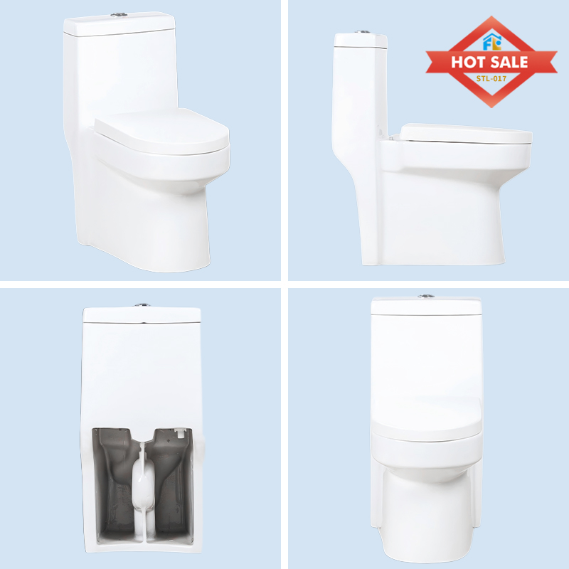 Sanitary Ware  Siphonic Bathroom Ceramic Toilet One Piece  Commode WC Bowl Water Closet 