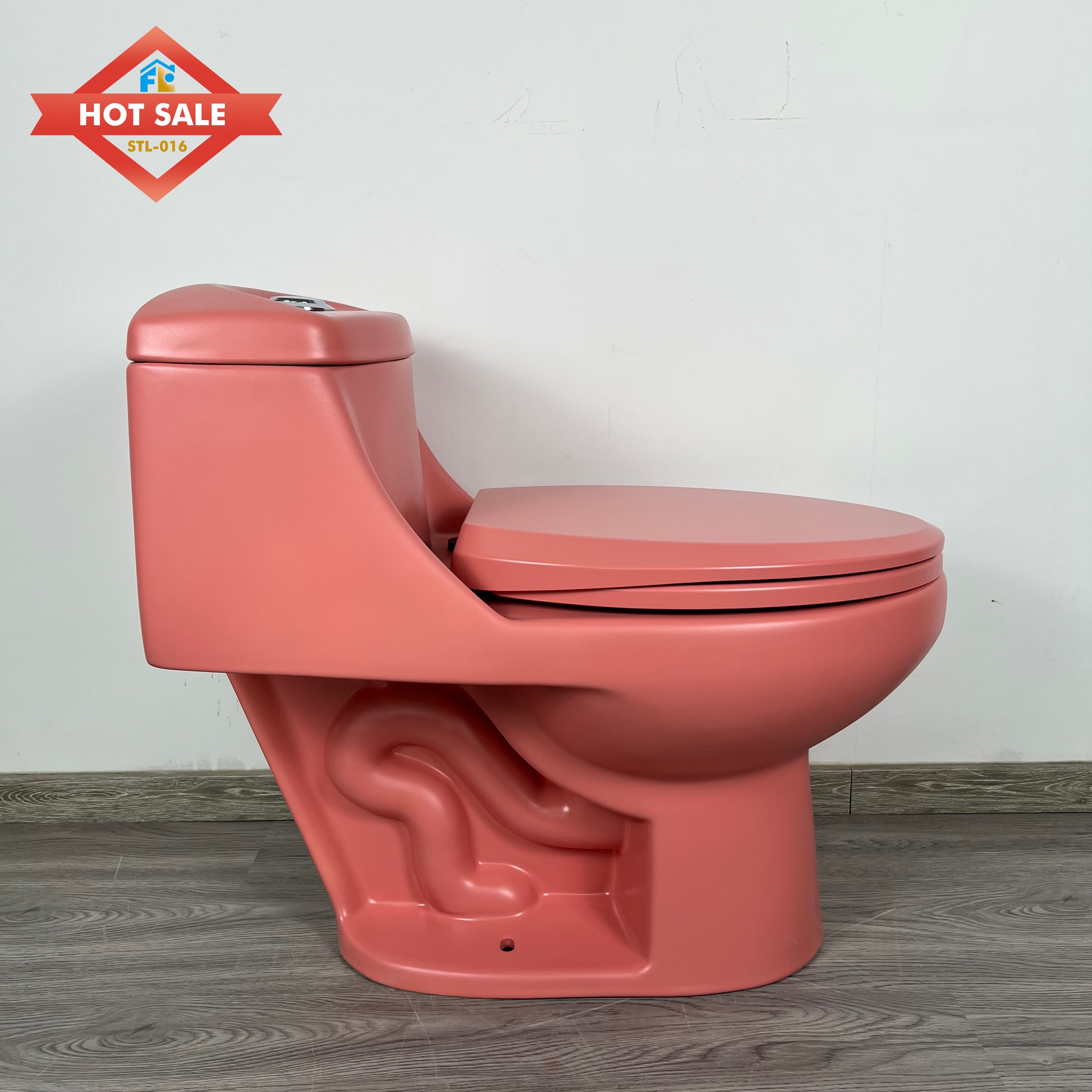 Modern Style WC One Piece Toilet Bowl Ceramic Sihonic Flushing Toilet  for Bathroom