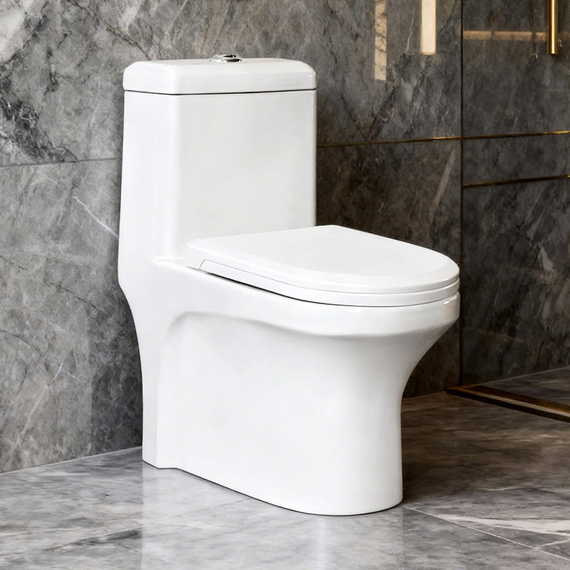 Factory Wholesale White Siphon Flushing Vaso Sanitario Bathroom Floor Mounted Sanitary Ware One Piece Ceramic WC Toilet Bowl