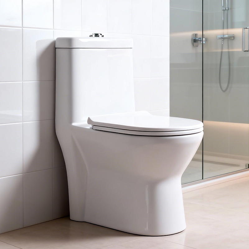 Factory Wholesale Elongated Luxury S-trap Siphon Flushing Sanitary Ware Floor Mounted Bathroom One Piece Ceramic WC Toilet