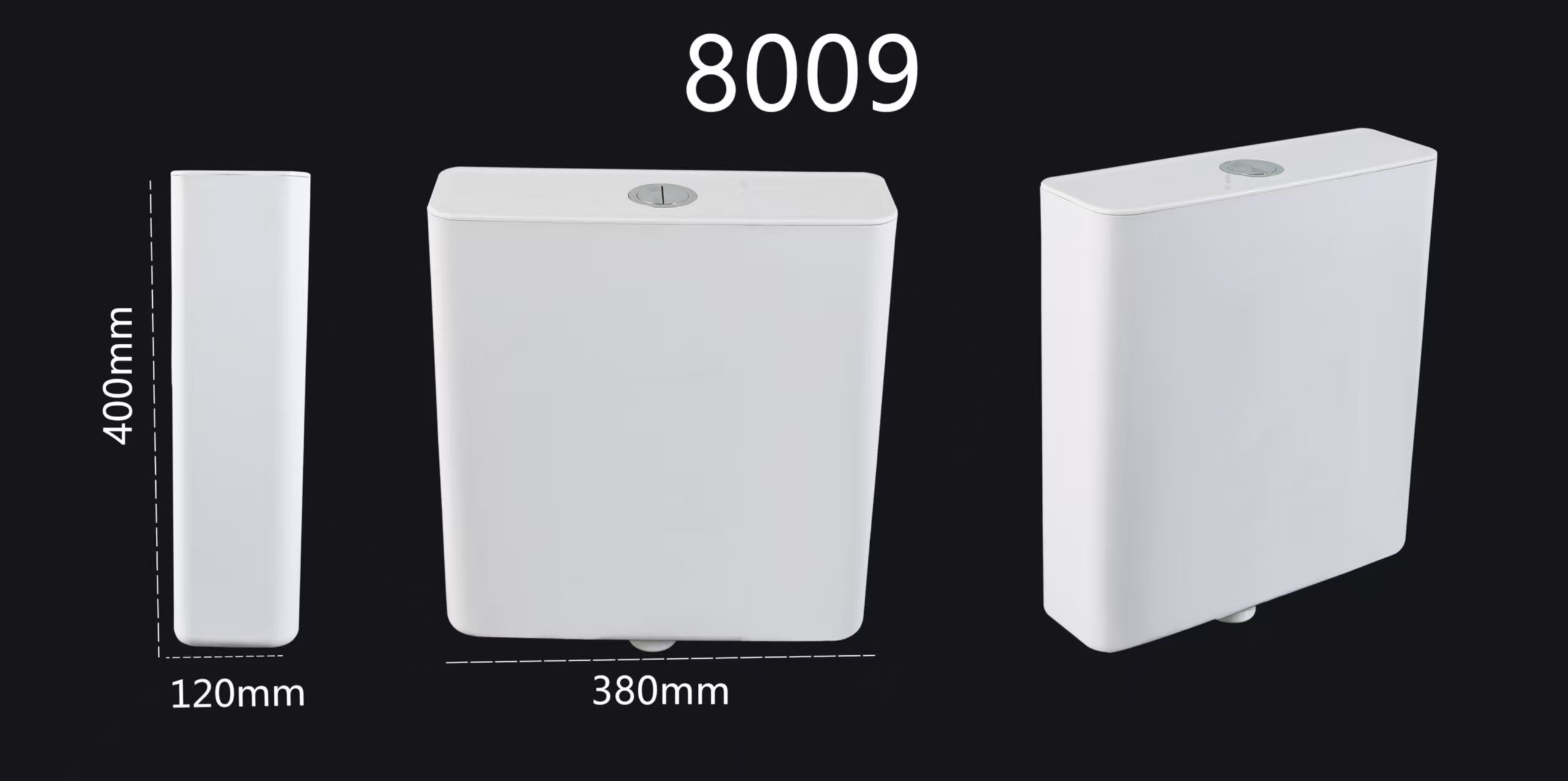 Wall Hung Plastic Water Saving WC Cistern Toilet Flush Tank Bathroom Tank Low Price