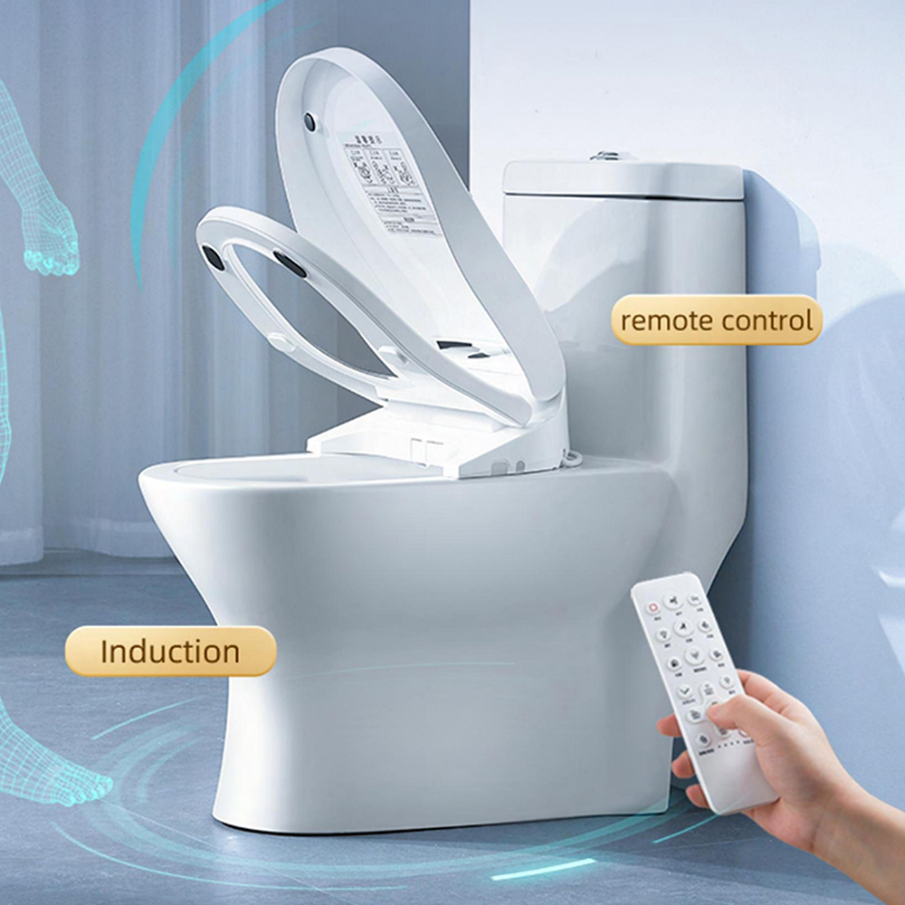 Remote-Controlled Heated Smart Toilet Seat - Adjustable Temperature Bidet for Bathroom