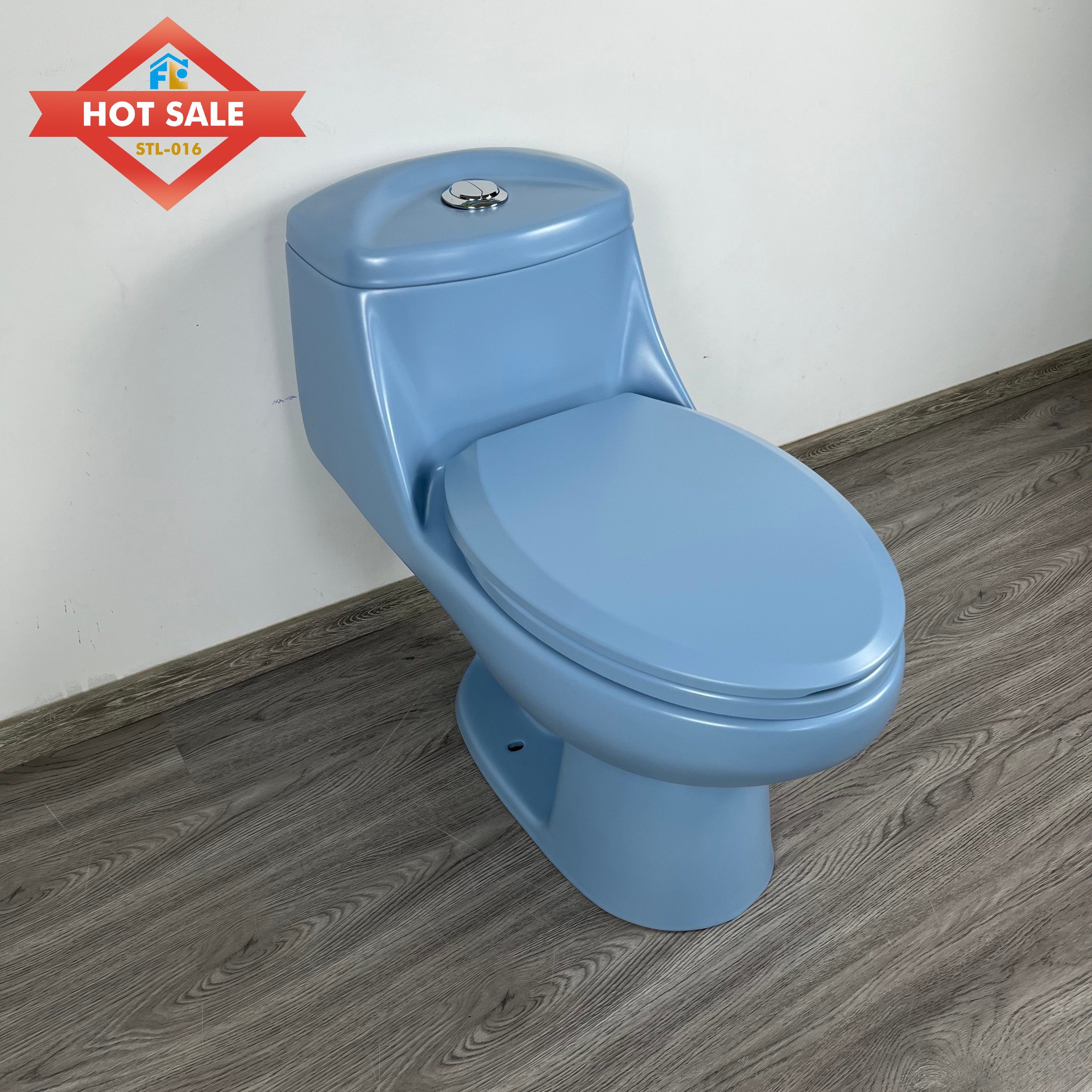 High-Efficiency Morden Design, Siphonic s-trap, Premium Ceramic for Home & Hotel Bathroom One-Piece Toilet