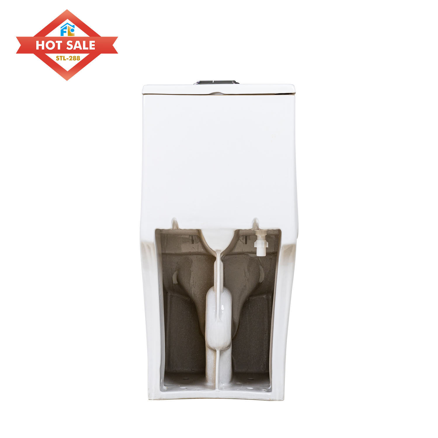 Hot Selling One-Piece Ceramic Siphonic Toilet with Dual-Flush Elongated Bowl S-Trap Drainage Modern Design for Home and Hotels