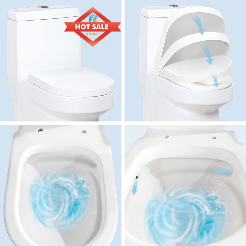 Sanitary Ware  Siphonic Bathroom Ceramic Toilet One Piece  Commode WC Bowl Water Closet 