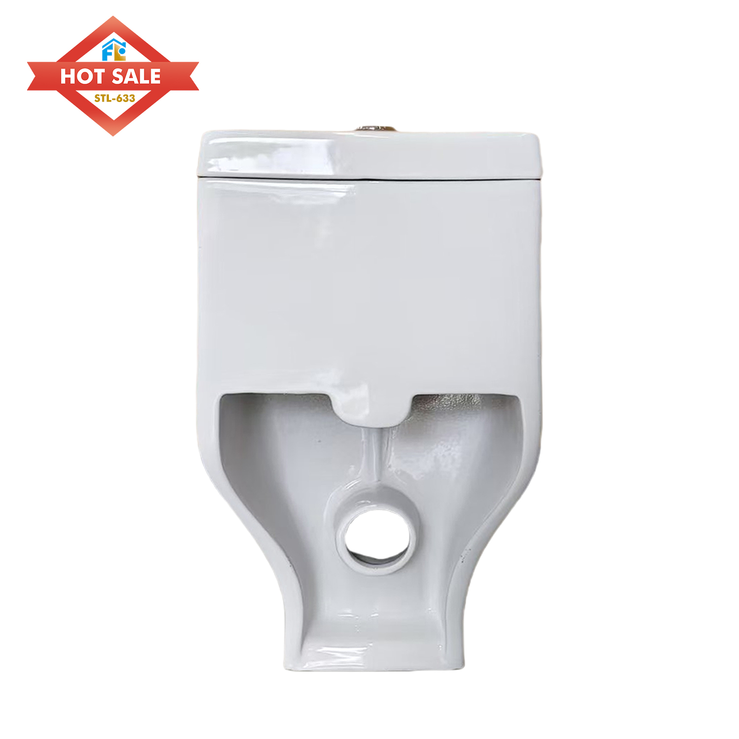 Factory Wholesale Economic Sanitary Ware S Trap Siphon Flushing Bathroom One Piece Floor Mounted Ceramic WC Toilet Bowl