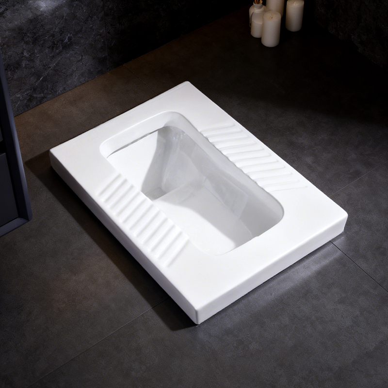 Quality Product Modern Ceramic Bedpan Squatting Pit Toilet Impact Rimless Pan for bathroom