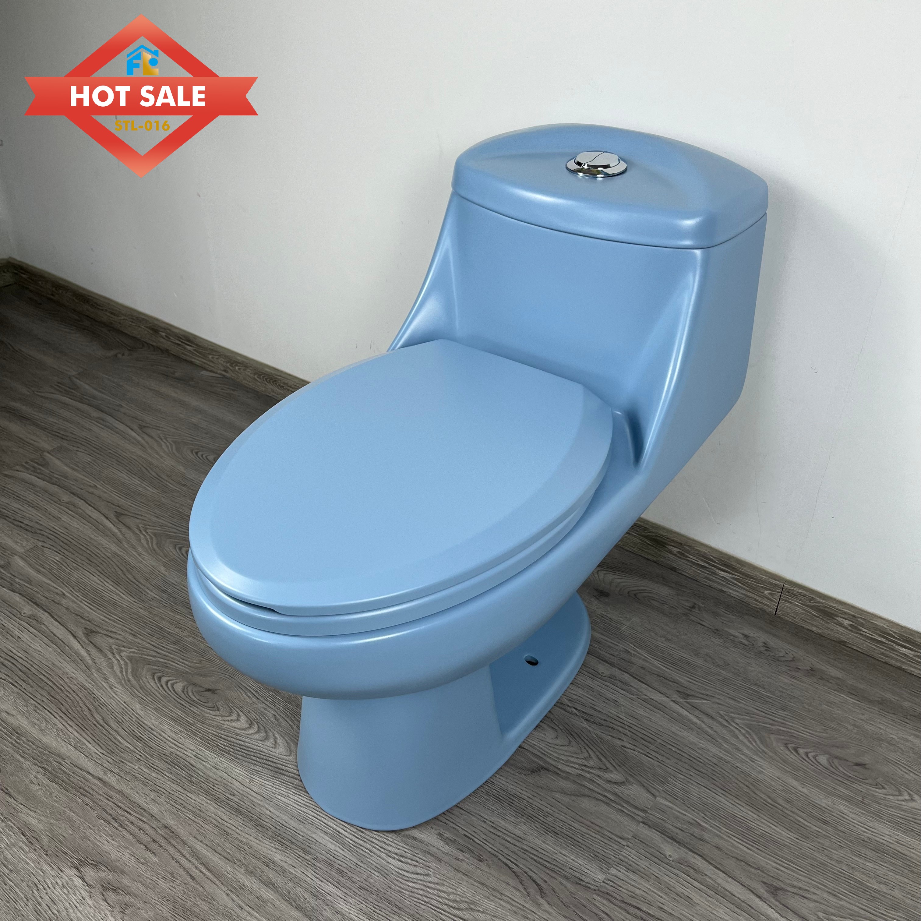 High-Efficiency Morden Design, Siphonic s-trap, Premium Ceramic for Home & Hotel Bathroom One-Piece Toilet