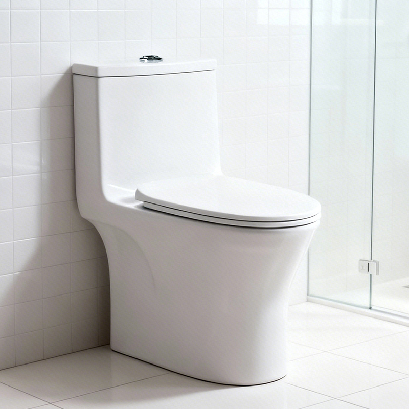 Factory High-End Siphonic Flushing Design One Piece Ceramic Toilet Bathroom Sanitary Ware S-trap 300mm