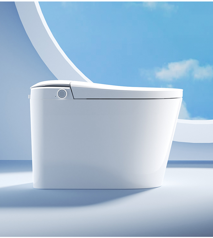Manufacturer High-End Smart Toilet Automatic Intelligence with Remote Control Floor-Mounted for Bathroom Sanitary