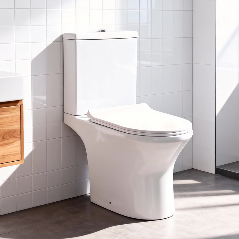 Modern Dual-Flush Ceramic Wc Sanitary Ware Floor Mounted Two Piece Wash down Toilet for Home Hotel