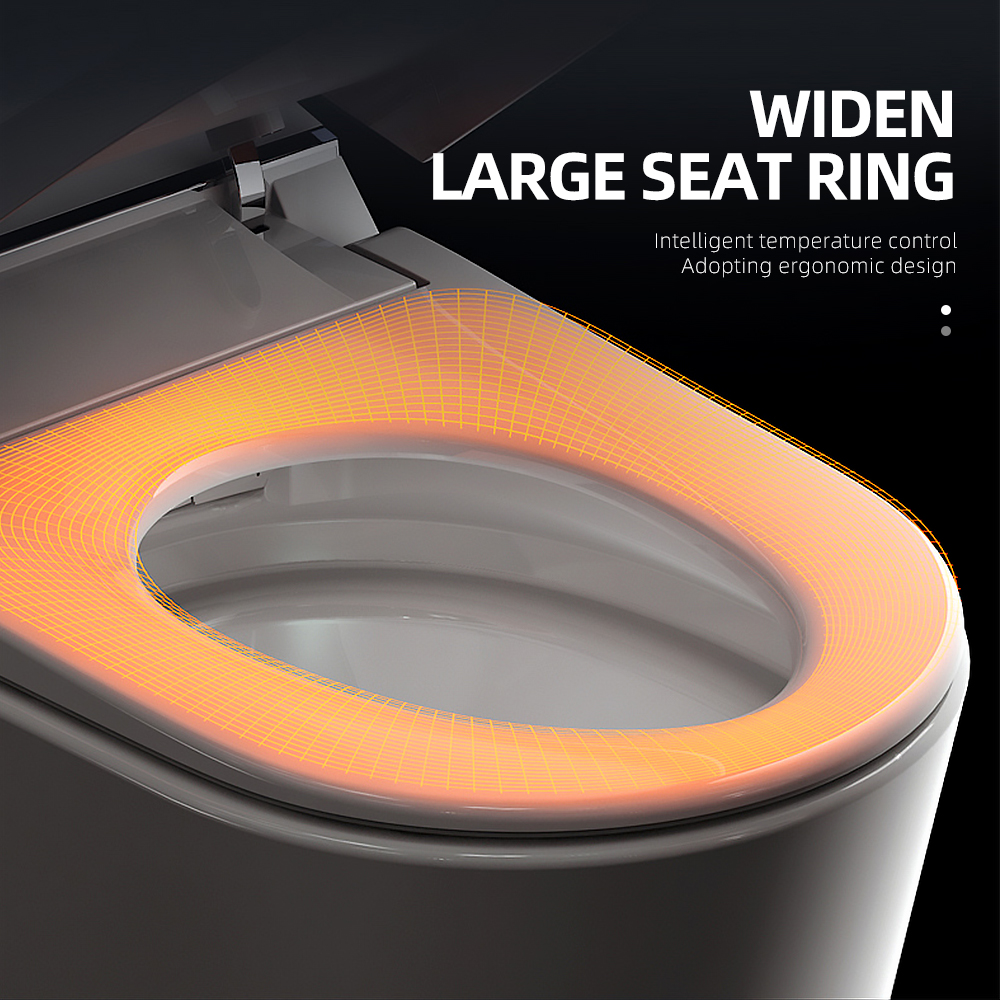 Remote-Controlled Heated Smart Toilet Seat - Adjustable Temperature Bidet for Bathroom